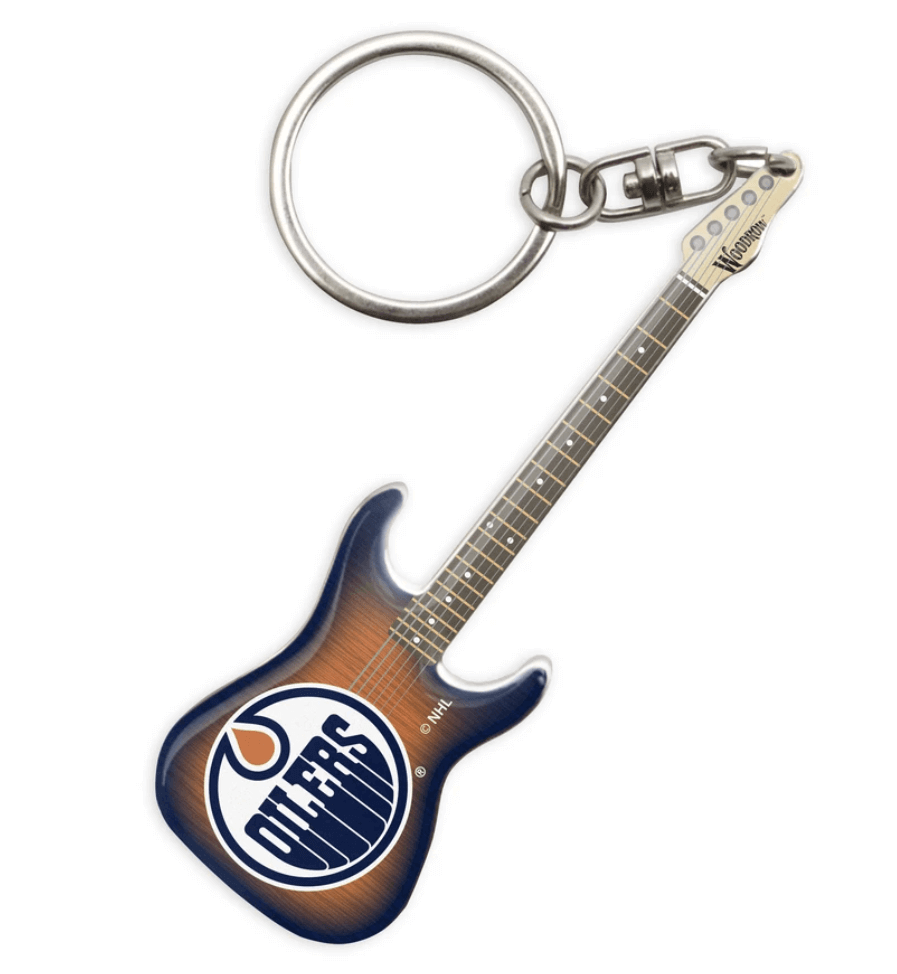 Edmonton Oilers Electric Guitar Keychain