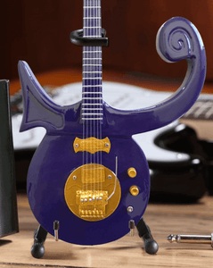 Prince Signature Purple Symbol Miniature Guitar Replica Collectible