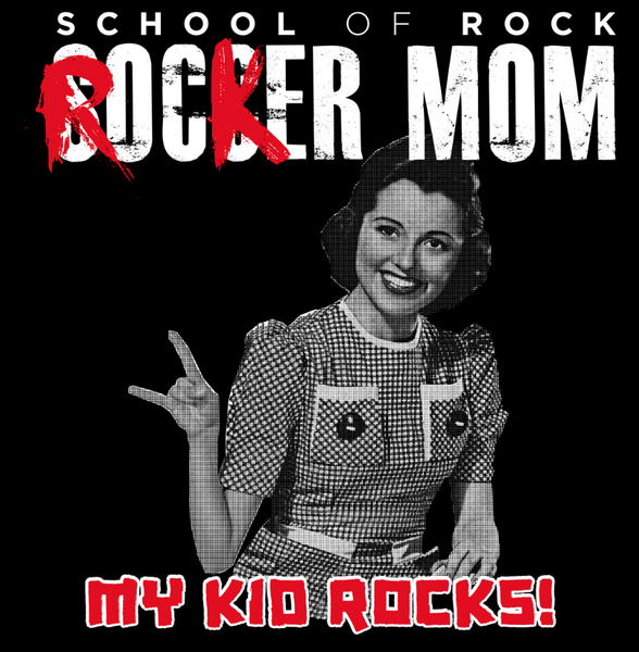 LADIES ROCKER MOM CREWNECK T-SHIRT