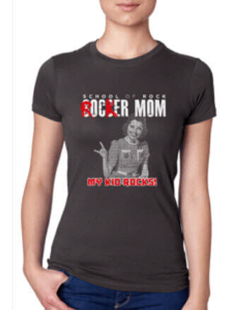 LADIES ROCKER MOM CREWNECK T-SHIRT