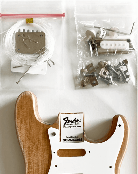 Miniature Guitar MODEL KIT - Fender™ Stratocaster™ - BUILD YOUR OWN