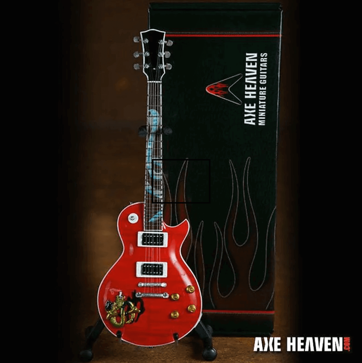 Slash Signature Red Snakepit Miniature Guitar Replica