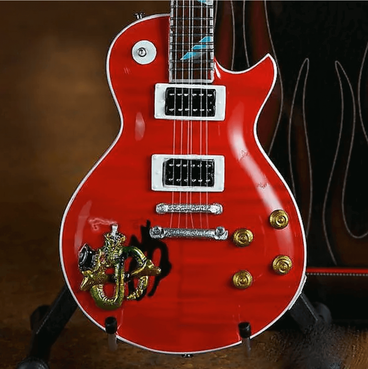 Slash Signature Red Snakepit Miniature Guitar Replica