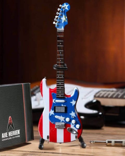 Fender™ Stars N' Stripes Flag Strat™ Miniature Guitar Replica