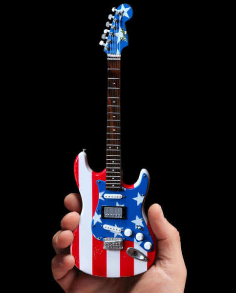 Fender™ Stars N' Stripes Flag Strat™ Miniature Guitar Replica
