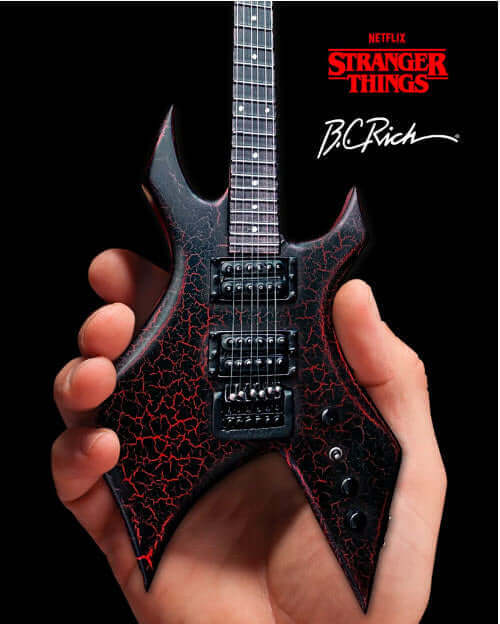 Official Stranger Things® Eddie's Guitar B.C. Rich® NJ Warlock® Mini Guitar Model