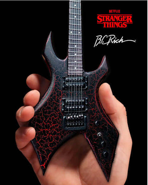 Official Stranger Things® Eddie's Guitar B.C. Rich® NJ Warlock® Mini Guitar Model
