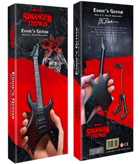 Official Stranger Things® Eddie's Guitar B.C. Rich® NJ Warlock® Mini Guitar Model