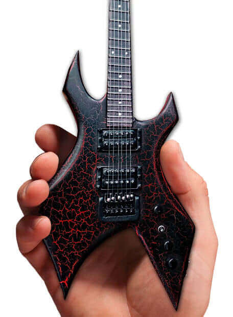 Official Stranger Things® Eddie's Guitar B.C. Rich® NJ Warlock® Mini Guitar Model