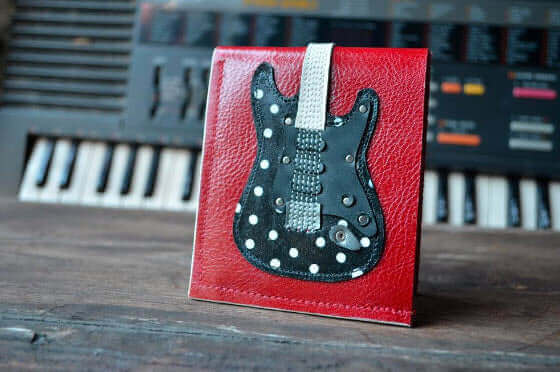 Signature Buddy Guy Polka Dot Guitar Wallet - Handmade - Genuine Leather