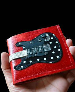 Signature Buddy Guy Polka Dot Guitar Wallet - Handmade - Genuine Leather