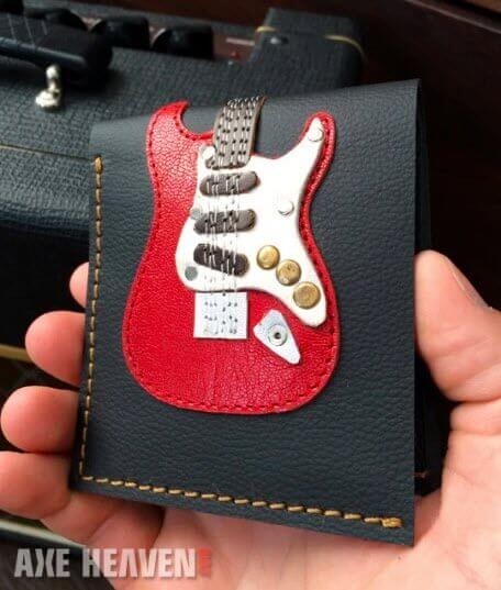 Electric Guitar Wallet Red ST