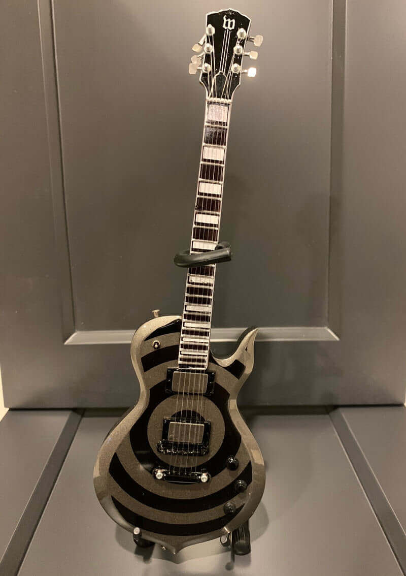 Zack Wylde ODIN Blackout Bullseye Mini Guitar