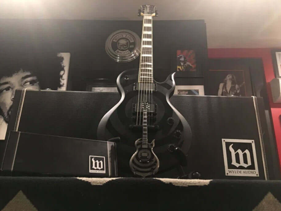 Zack Wylde ODIN Blackout Bullseye Mini Guitar