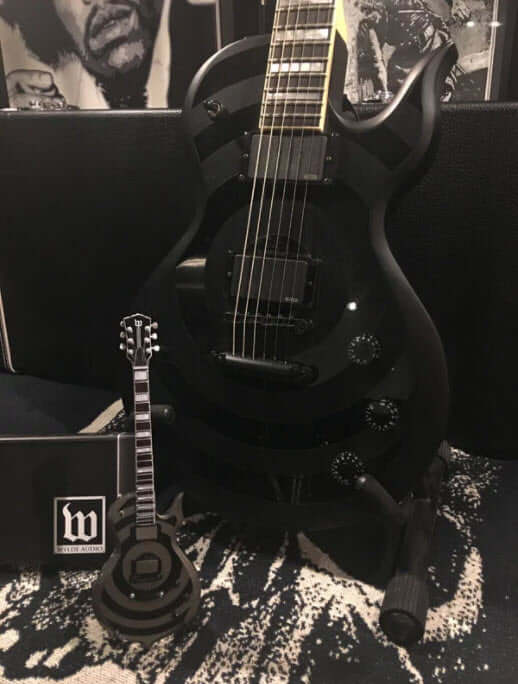 Zack Wylde ODIN Blackout Bullseye Mini Guitar